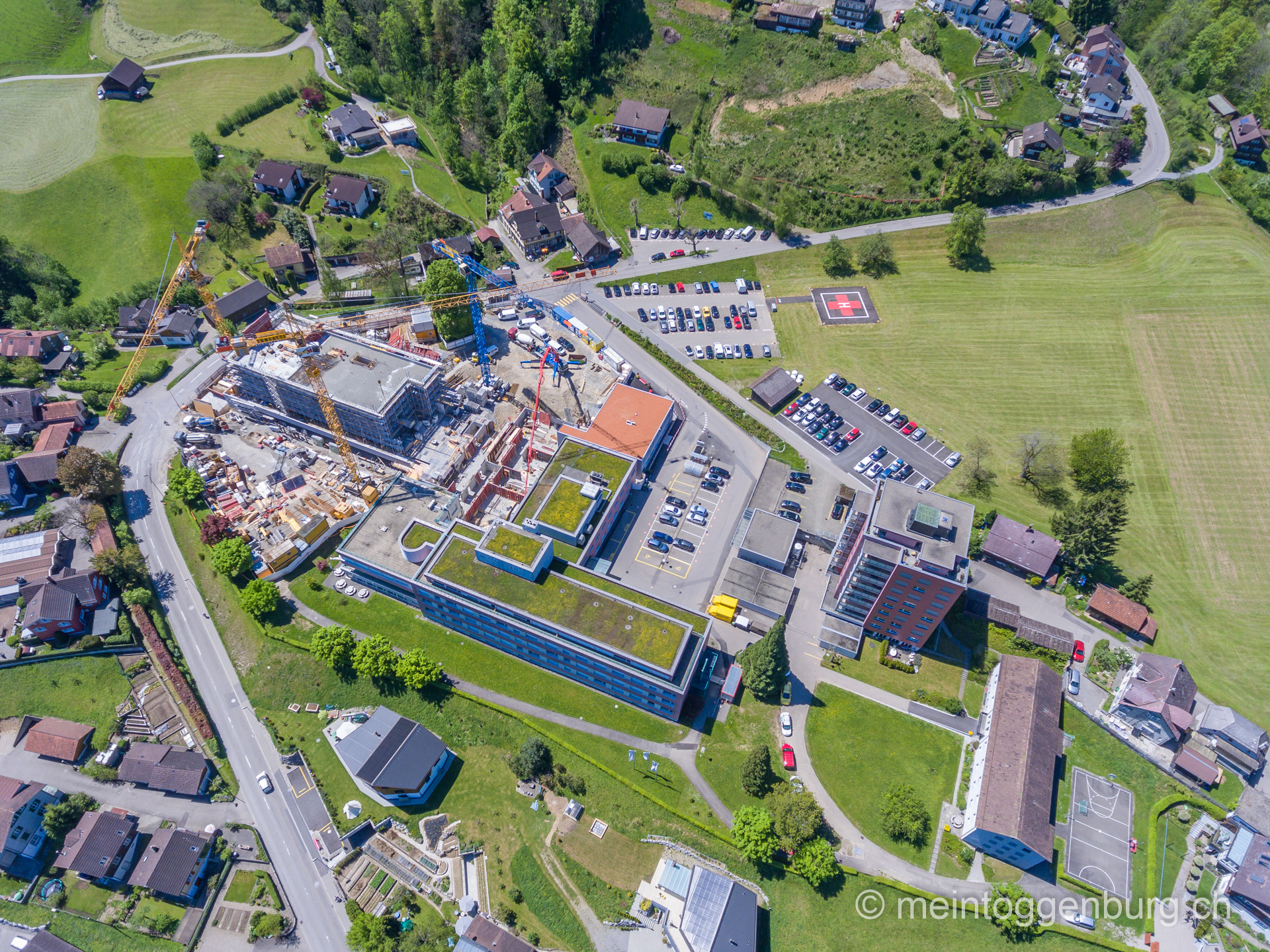 Luftaufnahme Spital Wattwil