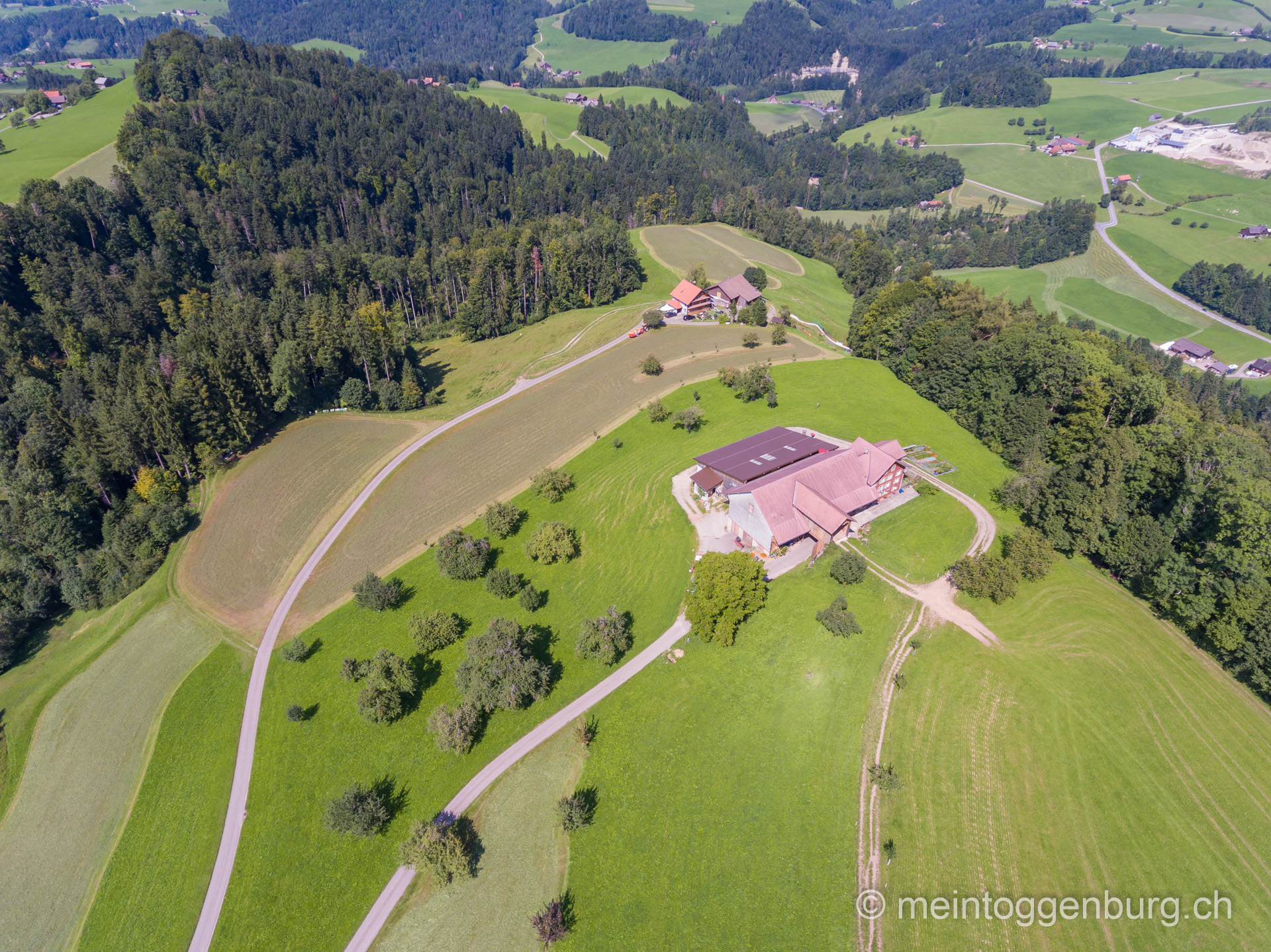 Luftaufnahme Unterwald Oberhelfenschwil