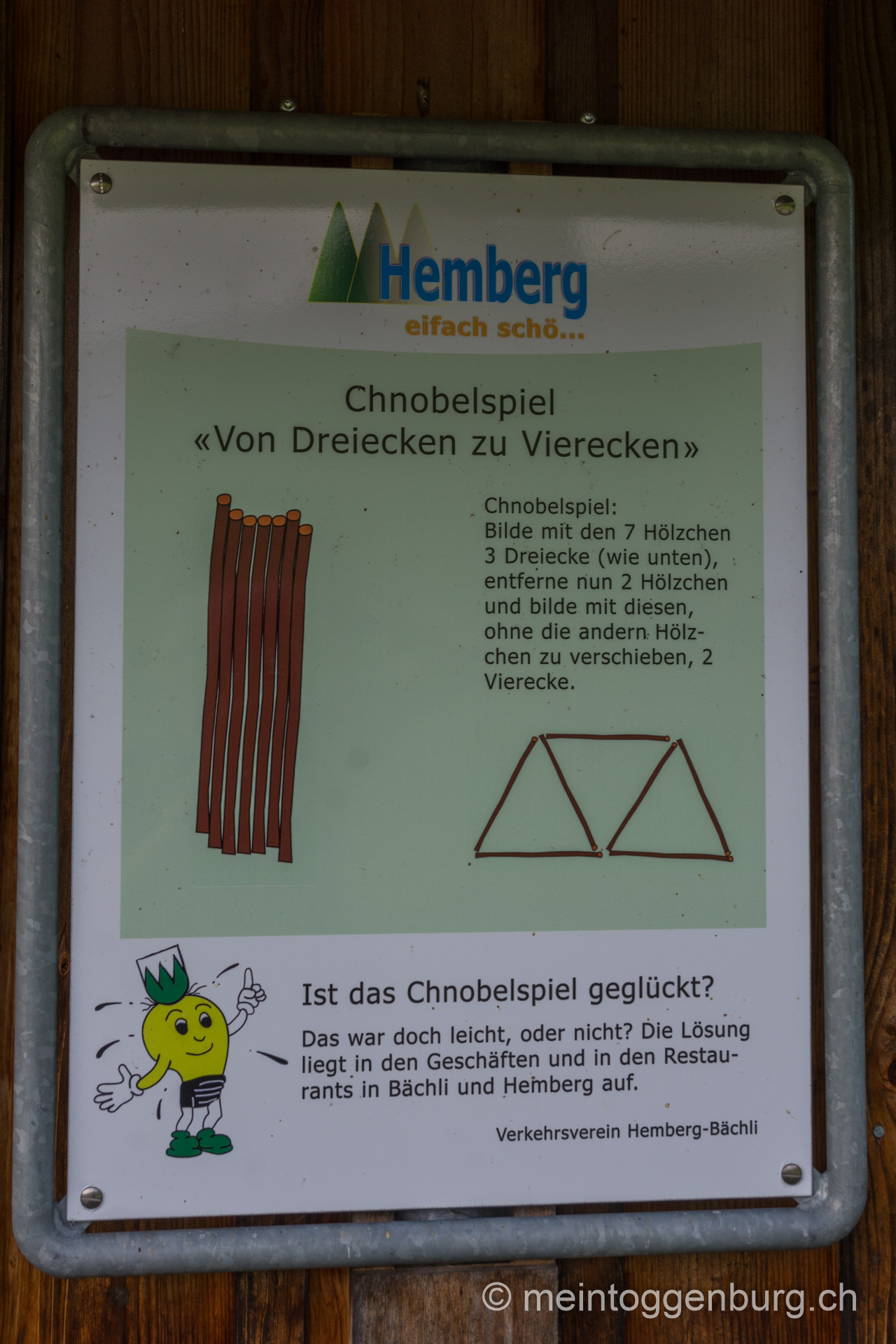 Chnobelweg Bächli Hemberg